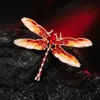 Broche de Libélula Esmaltado de Luxo Leve para Mulheres Liga de Zinco Cravejado com Strass Alfinete de Inseto Acessórios de Moda para Roupas Corsage Fixo Exquisito
