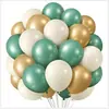 Pacote de Balões Transfronteiriço com 30 Peças Conjunto de Balões Coloridos Foscos Retrô para Aniversário, Casamento, Festa e Reunião
