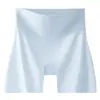 Shorts de Seguridad Lisos de Cintura Alta Control de Abdomen Shorts de Seguridad Cruzados Dos en Uno Boxer de Seguridad para Mujer