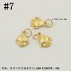S925 Pulseira Colar de Prata Francesa Antiga Banhada a Ouro Pingente Pequeno de Gota Pingente DIY Corda de Pulseira Material de Mergulho Acessórios de Joias