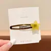 Pinza para el Cabello Estilo Coreano Retro Estampado de Leopardo para Mujer Horquilla Exquisita de Gama Alta Clip BB Dulce Dopamina Clip para Flequillo Lateral Accesorios para el Cabello