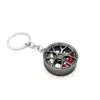 Llavero de Cubo de Rueda Te37 Bbs de Comercio Exterior Transfronterizo, Cubo de Rueda Metálico para Modificación de Ventilador de Coche, Colgante de Coche con Disco de Freno