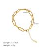 Envío Gratis Sl110 Gama Alta Clip de Papel Trenzado Retorcido Pulsera de Cadena Retorcida Exquisita Joyería de Acero de Titanio Europea y Americana