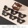 Porta-copos Ruyi Borboleta Colorido Estilo Chinês Base para Xícara de Chá Almofada de Isolamento Térmico Base para Bule Suporte para Copo Acessórios para Cerimônia do Chá Bandeja de Chá Pequena Criativa