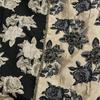 Tecido Jacquard Embossado Tingido em Fio de Seda Dourada Flor Grande Vestido Saia de Armação Tecido para Bolsa de Vestido Feminino