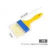 Pincel para plantio de cabelo atacado cabo de borracha amarelo pincel para churrasco multi-modelo remoção de poeira pincel de limpeza industrial pintura macia pincel