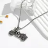 Collar Colgante con Cadena para Suéter con Forma de Locomotora Motocicleta, Personalidad Retro de Moda, Adecuado para Hombres y Mujeres de Uso Diario
