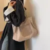 Bolso de Mujer Nuevo 2024 Bolso Tote Nylon Gran Capacidad Simple Para Ir al Trabajo Bolso de Hombro Casual Artístico de Tela