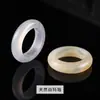 Anel de Corrida de Cristal de Jade Natural Anel Ágata Artesanal DIY Acessórios de Joias Novo Estilo Chinês Anel de Corrida Joias Atacado