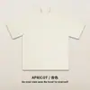 Camiseta de Manga Curta Algodão Puro Pesado 300G Casal Solta Marca Americana Tendência Casual High Street Meia Manga Personalizada Pequeno Lote