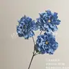Ramo de Flores Artificiales Azules Escena de Boda Rosa Mariposa Orquídea Materiales Florales DIY Accesorios de Arreglo
