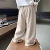 Ropa para niños para niños, pantalones versátiles de primavera y otoño, nuevo modelo 2026, pantalones holgados de algodón estilo coreano para niños pequeños y medianos