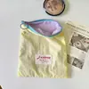 Bolsa de Maquillaje Portátil para Viajes, Bolsa de Almacenamiento de Lápices Labiales y Cosméticos con Bloques de Color Macarrón, Bolsa Simple con Cremallera de Alto Valor
