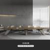 Mesa de conferencias de lujo ligera y larga para sala de conferencias, moderna y sencilla, con combinación de escritorio y silla para negociación y recepción.