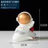 Decoración de astronauta espacial de resina al por mayor, decoración suave de escritorio, estudio, estantería, hogar moderno, regalo de cumpleaños