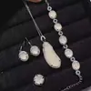Caballo de Hielo Material Ágata Blanca Conjunto de Hojas Ágata Pulsera con Colgante de Jade para Mujer Anillo Conjunto de Cuatro Piezas Múltiples Opciones Disponibles