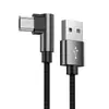 Cabo de Dados Micro 120W de Carregamento Rápido Transfronteiriço em Ângulo Reto Adequado para Carregamento de Celular Android Huawei Vivoppo Meizu