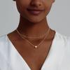 Collar de Corazón Personalizado Estilo Europeo y Americano Collar con Colgante de Corazón Pequeño y Esponjoso de Capas de Moda Joyería Regalo de Cumpleaños para Mujeres
