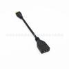 Venta al por mayor de fábrica mini HDMI a HDMI hembra línea HD 1.4V adaptador para tableta 15cm cobre puro