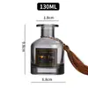 Botella de aromaterapia de vidrio vacía de moda estilo ins, botella de aromaterapia de vidrio vacía de gran capacidad, botella de aceite esencial, en stock