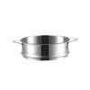 Acero Inoxidable 304 Vaporera Pequeña Pequeña Olla para Leche Suplementos Alimenticios Cocción al Vapor Dormitorio Bollo Bollo al Vapor Cesta Rejillas de Cocción al Vapor Mini Apilables