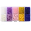 Set de cuentas multicolor de 10 compartimentos estilo clásico cuentas sueltas lentejuelas pulsera pendiente colgante accesorios para joyería DIY venta al por mayor