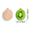 Colgantes de Esmalte Impresos de la Serie de Frutas de Verano Más Vendidos Transfronterizos Accesorios de Joyería de Aleación DIY Collares Colgantes para Llaves