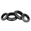Pasamuros de Goma Doble Cara para Protección de Cables Pasacables Negro Anillo Sellador de Manga para Agujero de Pasacables Manga Protectora Redonda para Cables de Caja de Distribución
