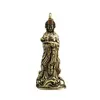 Chaveiro Pingente de Carro Ruyi Mazu de Latão Estilo Étnico Retro Pingente para Bolsa de Homem e Mulher Artesanato Pequenos Enfeites