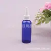 Frasco branco com tampa pontuda 80ml, garrafa de água azul com bico pontudo, frasco marrom com tampa pontuda para óleo, frasco transparente com tampa pontuda para fragrância, frasco de loção