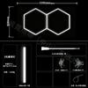 Luz de Garagem Luz Hexagonal Colmeia 110V Loja de Lavagem de Carros Filme Teto Luz Estação de Trabalho Beleza Automotiva Lâmpadas Zhongshan