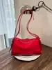 Bolsa de Almohada de Nylon Roja Súper Caliente de Corea para Mujer Estilo Nuevo 2026 Gran Capacidad Ligera Versátil para Viajar al Trabajo Bolso de Hombro Único Cruzado