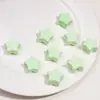 Contas Acrílicas Creme com Furo Grande Estrela de Cinco Pontas Flor de Ameixa Coração Contas Feitas à Mão DIY Caseiro Corrente para Celular Chaveiro Joias