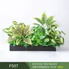 Paisagismo com Plantas Verdes Simulação Floreira Divisória de Piso Arte Floral de Chão Paisagem de Plantas Combinação de Floreira Flor Artificial em Vaso Bonsai Decoração