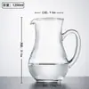 Dispensador de Licor de Vidrio Engrosado Jarra de Vino para el Hogar Jarra Pequeña con Corbata Decantador de Vino para Vino Extranjero para Hotel 500ml
