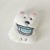 Famoso na internet, grande filhote de West Highland White Terrier, acessórios para boneca, bibe de pelúcia fofo, broche de cachorro, decoração para bolsa, atacado