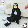 Macacão Pijama de Flanela Coral Fleece Dragão Preto Animal de Desenho Homem de Ferro Superman Monstro de Três Olhos Espessado e Quente