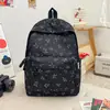¡Hielo azul de agua! Mochila para mujer con pentagrama bordado de letras y planeta, nuevo modelo de verano 2026, mochila estudiantil de gran capacidad