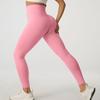 Selección estricta de pantalones de yoga de otoño e invierno de color melocotón, pantalones deportivos para montar a caballo, traje de yoga de secado rápido, pantalones de fitness ajustados de cintura alta.