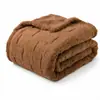 2026 Novo Modelo Manta Waffle de Tafetá com Fleece Multifuncional Confortável de Fleece de Algodão, Fleece de Leite Cobertor Quente para Pessoa Solteira e Dupla para Vendas Transfronteiriças