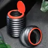 Cubo de basura para coche, bolsa de basura para coche, soporte plegable para colgar paraguas para el coche, suministros de almacenamiento creativos para el coche