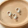 Peça Final com Fecho Lagosta Colorfast Banhada a Ouro Real Conector Fivela para Colar Pulseira Chaveiro DIY Fecho para Joias Artesanais