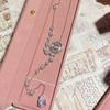 Juego de Joyería de Camelia Estilo Hada Súper Pequeño Fragante Camelia Lujo Ligero Nicho Diseño de Alta Gama Sentido Rosa Joyería de Mano