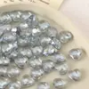 Cristal Solto AB Colorido Transparente com Facetas Coração Amoroso Contas de Vidro em Formato de Coração Furo Reto Material para Miçangas para Pulseira Artesanal DIY