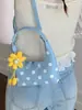 Yuezhi 2026 Verano Nuevo Bolso de Mano de Moda de Lunares, Bolso de Hombro, Estilo Hong Kong, Elegante, Gran Capacidad, Bolso Cruzado de un Solo Hombro
