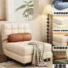 Nuevo sofá cama plegable multifuncional 2026 para apartamentos de alquiler, ajustable a múltiples posiciones, adecuado para espacios pequeños, con un diseño retro color crema