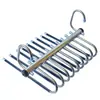 Cabide telescópico dobrável multifuncional multicamadas para calças Cabide para calças Clipe mágico para calças para guarda-roupas Armazenamento de artefato Cabide para calças
