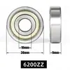Rolamento de Motor de Esferas Profundas 10*30*9 Ningbo Yuansheng 6200Zz/2Rs S6200 Rolamento de Aço Inoxidável