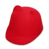 Chapéu Paridade Fofo com Orelhas de Gato Moda Chapéu de Mago Top Hat Feminino Outono e Inverno Lã Sintética Quente Chapéu de Equitação Chapéu de Cavaleiro para Exterior