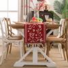 Ambiente Navideño Transfronterizo de Nuevo Estilo Banderín de Mesa Navideño de Alto Nivel Jacquard Banderín de Té Decoración Festiva para Mueble de TV Mesa de Comedor